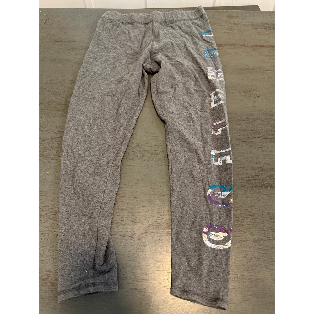 Everlast Sport Gray Fearless Graphic Leggings Size Large L 10/12 Activewear